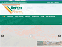 Tablet Screenshot of berger-recycling.de